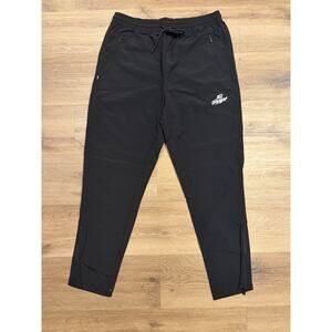 100 Thieves Men’s Black Jogger Pants Size Small Athletic Streetwear Zip Pockets